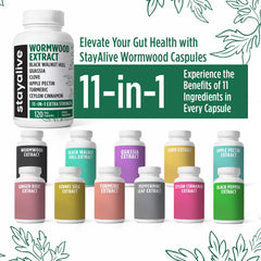 Bottle showing 120 capsules and serving size details