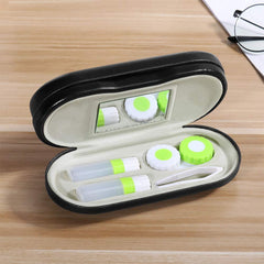 Package contents: forceps, empty solution bottles, labeled contact lens case with SteelFever case