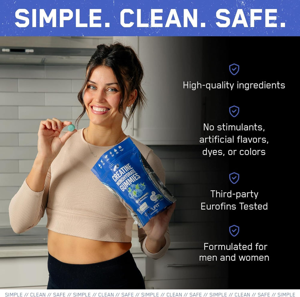 Gummies with packaging and serving information