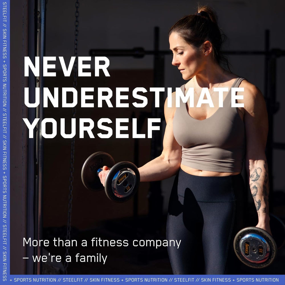 Serving suggestion with gummies and a measuring cup