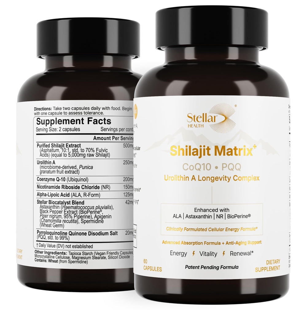 Stellar Health Shilajit NAD+ Complex bottle