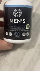 Back nutrition facts panel of Stellar Labs Men's Multivitamin