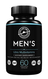 Front label of Stellar Labs Men's Low FODMAP Vegan Multivitamin - No Iron