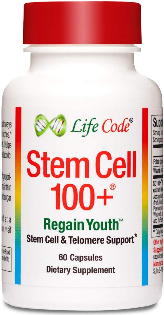 Stem Cell 100+ product bottle and label