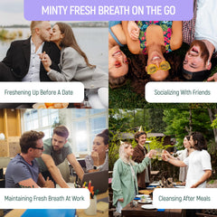 Step 1: crush the toothpaste tablet with teeth