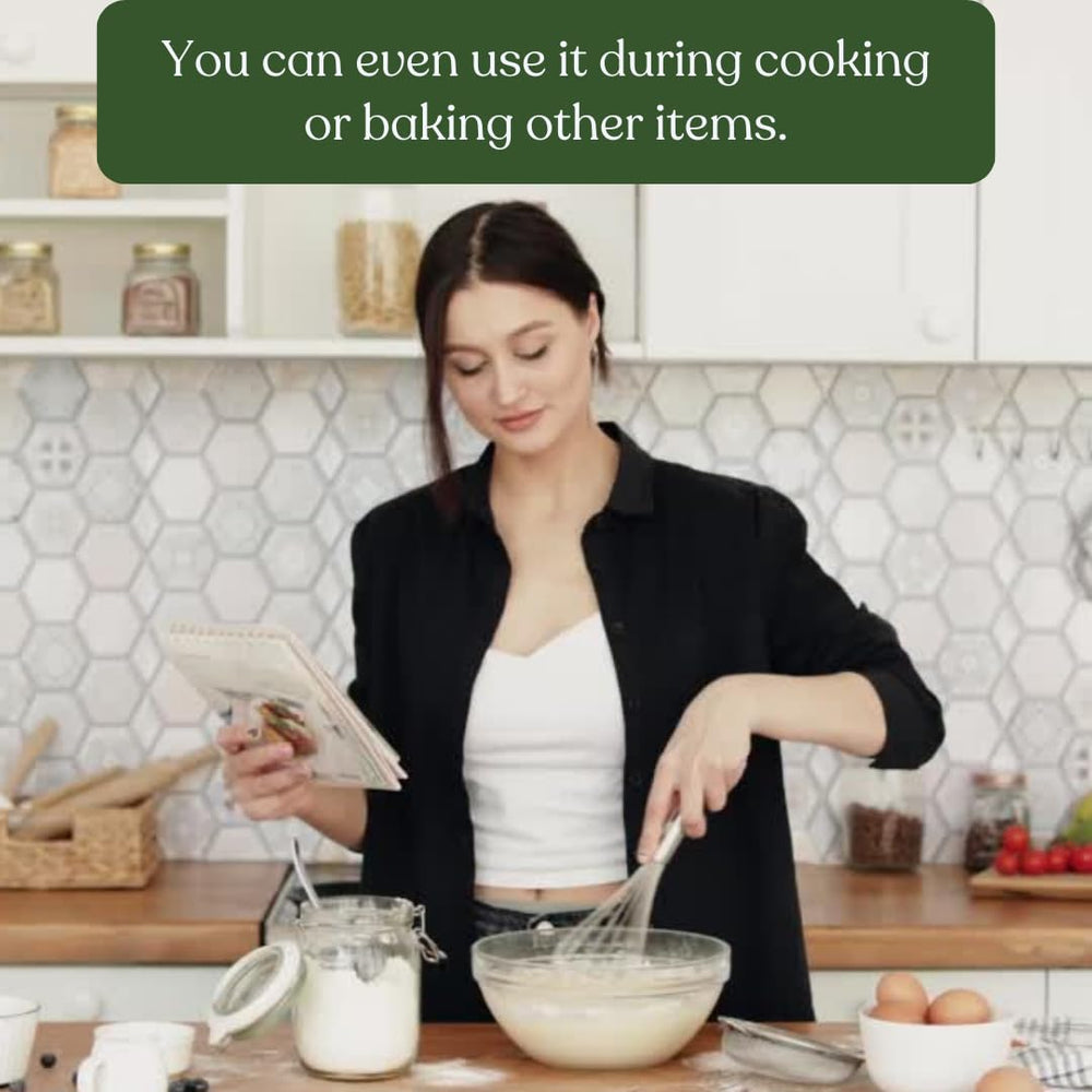 Stevia powder added to a cup of tea