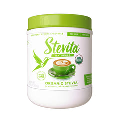 Stevita Organic Stevia 16oz jar – front view