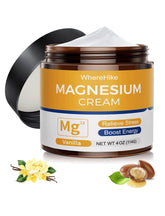 Front view of stilip magnesium cream vanilla bottle
