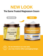 Back label of stilip magnesium cream vanilla bottle