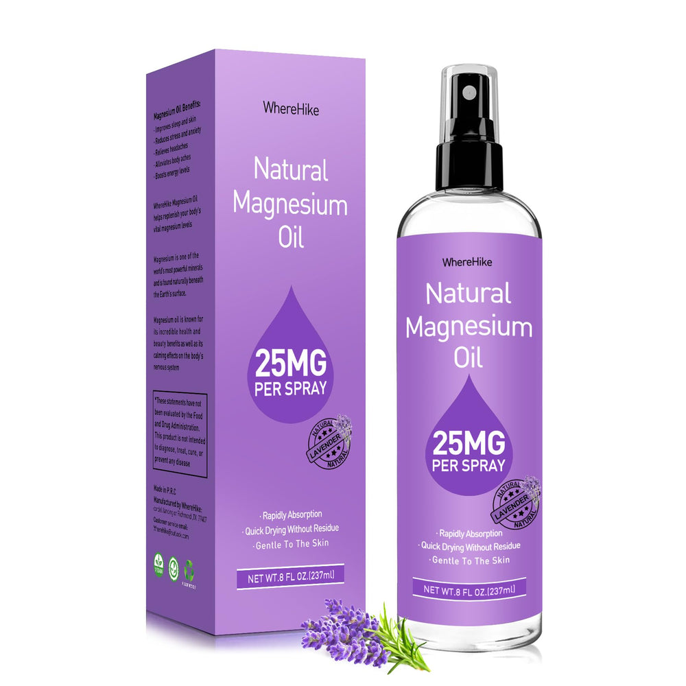 Fast-drying magnesium oil on skin
