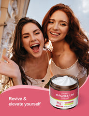 Magnesium night lotion application before bed