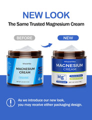 Close-up of magnesium cream texture for muscle relaxation