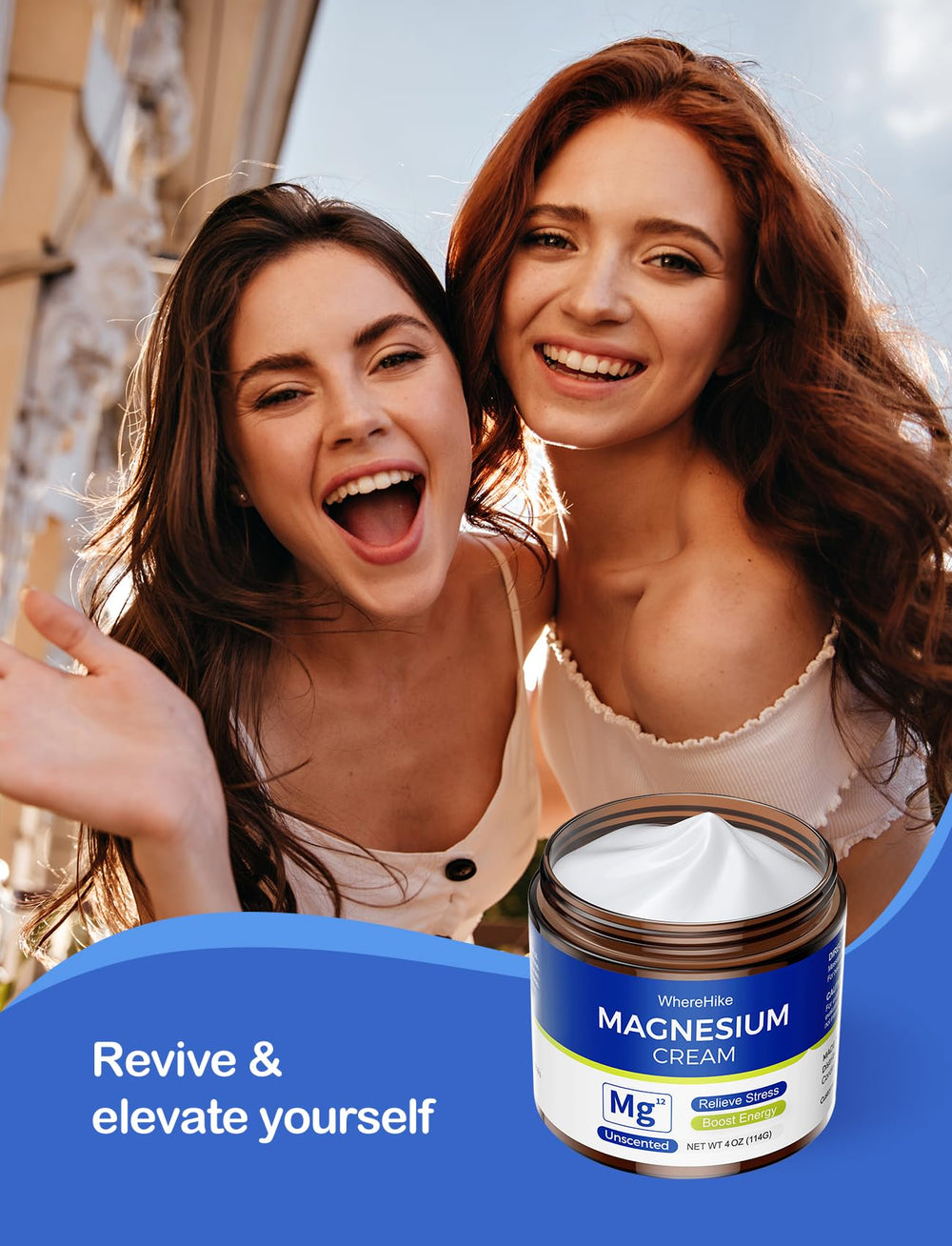 Athlete applying magnesium cream after workout