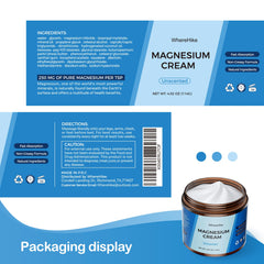 Unscented magnesium cream suitable for sensitive skin