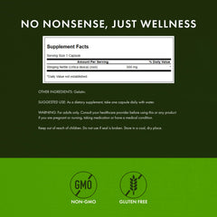 Swanson Stinging Nettle Root 100 caps bottle and label