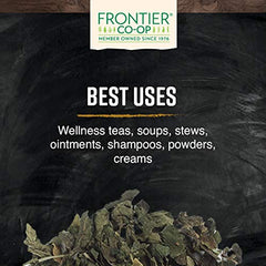 Resealable bag of stinging nettle leaf