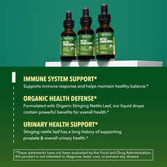 Vegan, Non-GMO, Gluten-Free attributes for nettle tincture
