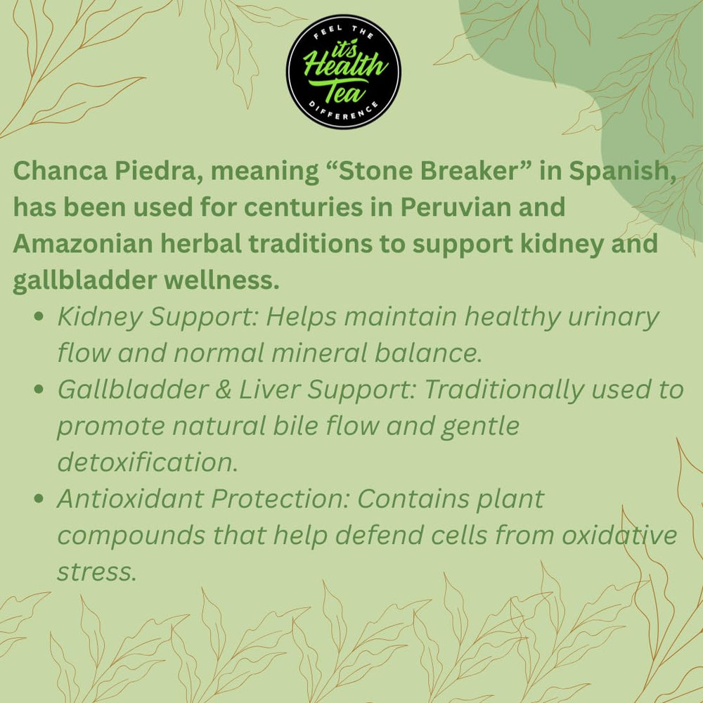 Peru origin Chanca Piedra herb on plant