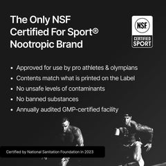 NSF Certified for Sport badge on the product