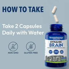 Non-GMO and allergen-free badge on bottle