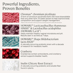 Prebiotic fibers and probiotic blend