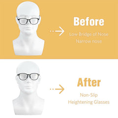 Clear storage box for eyeglass nose pads