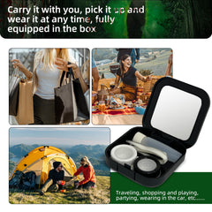 Contact lens storage case included in the bundle