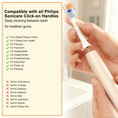 Eight heads compatible with multiple Philips Sonicare models