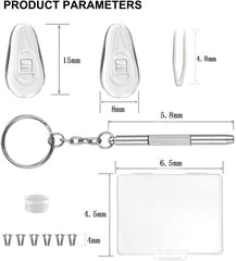 Storage case and packaging for the eyewear repair kit