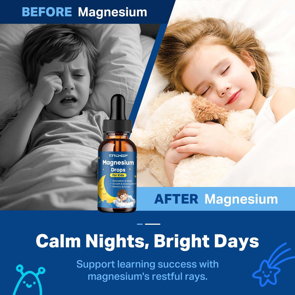 Strawberry flavored magnesium drops label