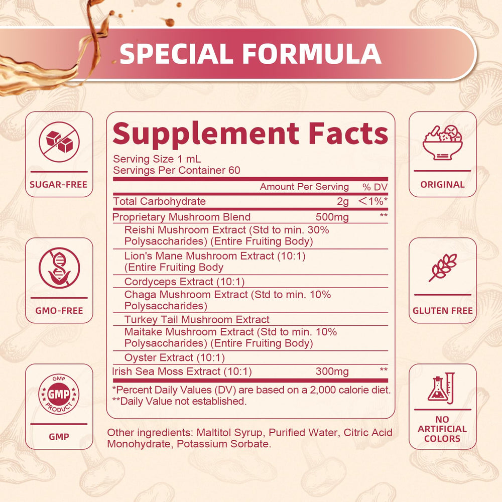Sample of strawberry-flavored liquid drops label