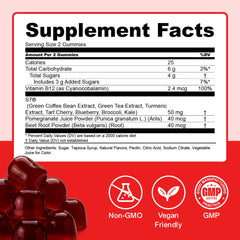Strawberry-flavored beet root gummies