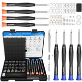 STREBITO Eyeglass Repair Kit opened to reveal portable case and tools