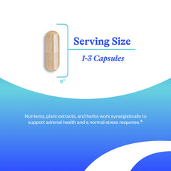 Close-up of Stress Nutrients capsules spilling from bottle