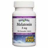 Stress-Relax Melatonin 3 mg peppermint bottle label