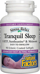 Natural Factors Stress-Relax Tranquil Sleep bottle label