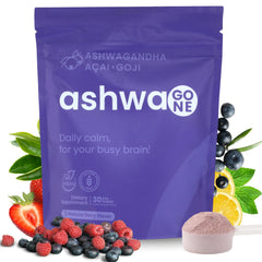 Bottle labeled Stress Relief & Mood Support with Ashwagandha KSM-66