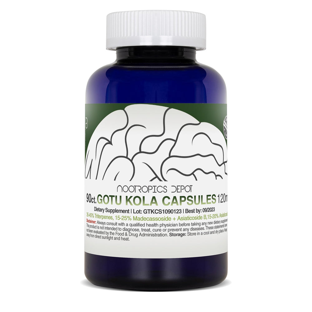 Illustration of stress support and calm with Gotu Kola