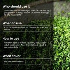 Close-up of product label highlighting L-Theanine 400mg per serving