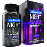 Front view of stripfast5000 Night Bullet Capsules 60-count bottle