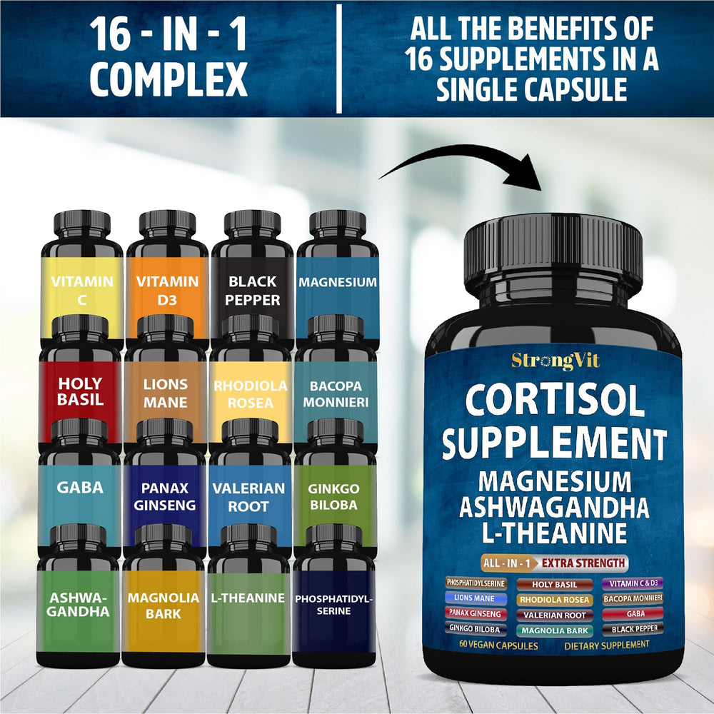 USA third-party lab testing for StrongVit cortisol supplement