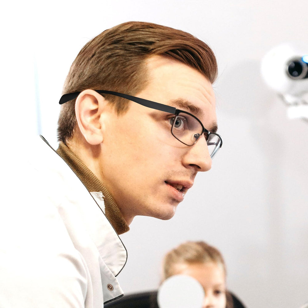 Stylish design on eyeglass replacement arms