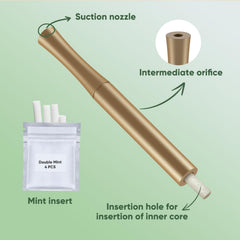 Close-up of hollow nozzle showing inner extracts