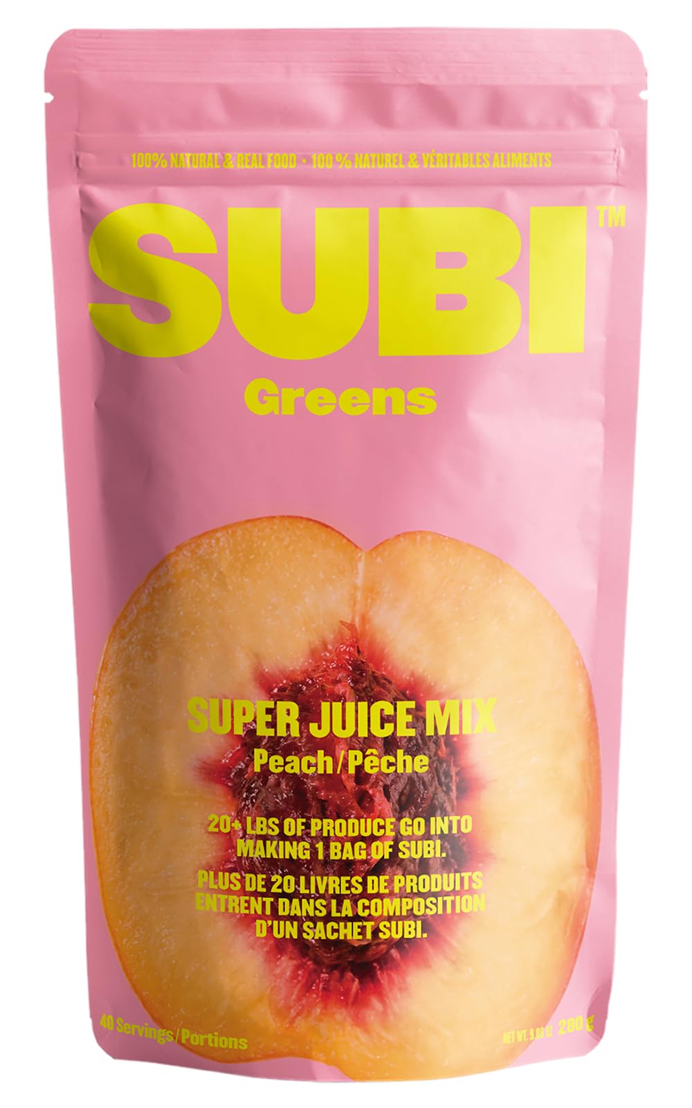 SUBI Super Juice Mix Peach - front view