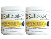 Sufficient-C Lemon Peach Immune-Ade 2-pack packaging, 250 g each