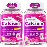 Sugar-free calcium citrate gummies bottle with 120 count label