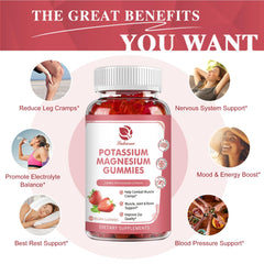 Sugar-free chewable potassium magnesium gummies