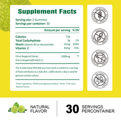 Product front packaging view of Totaria Bergamot Gummies