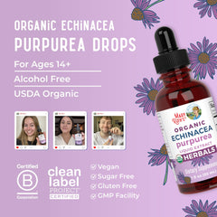 Sugar-free echinacea purpurea liquid drops packaging