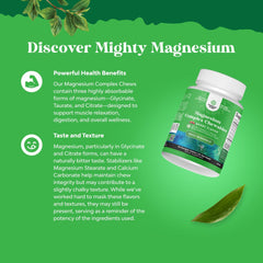Sugar-free magnesium glycinate chewables as gummy alternative